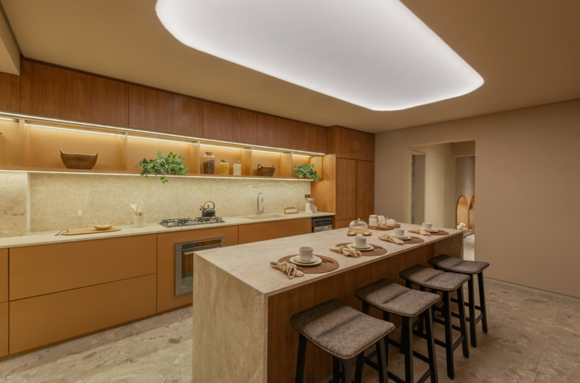 Cozinha - apto de 243m² (Foto do decorado)