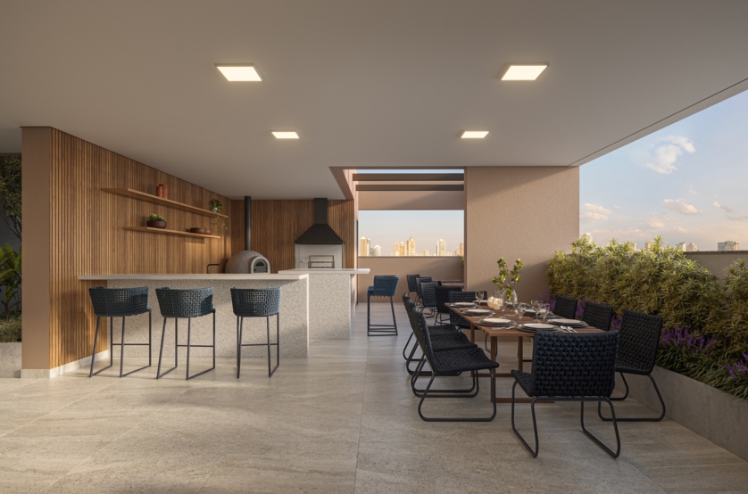 Espaço Gourmet - torre 1 e 2 (perspectiva artística) 