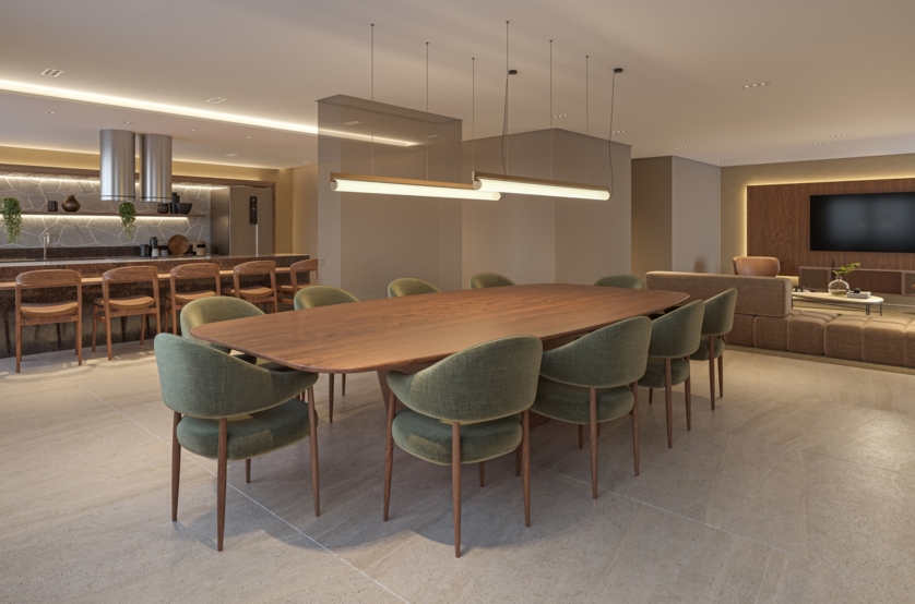 Espaço Gourmet - torre 1 e 2 (perspectiva artística) 