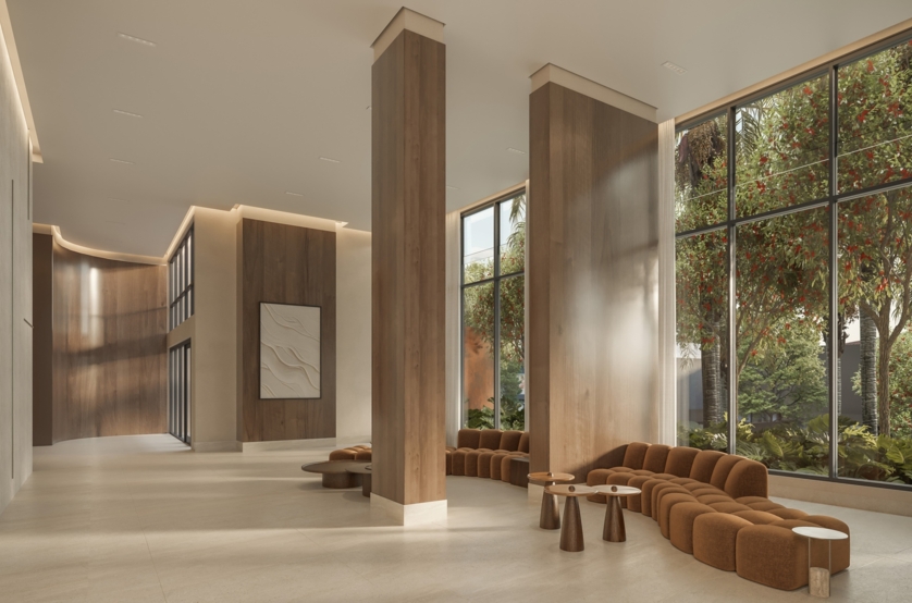 Lobby - torre 1 e 2(perspectiva artística) 