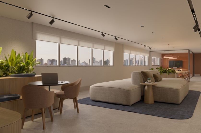 Coworking -  torre 3 (Perspectiva artística) 