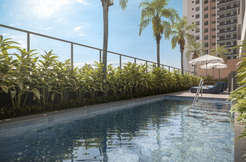 Piscina -  torre 3 (Perspectiva artística) 