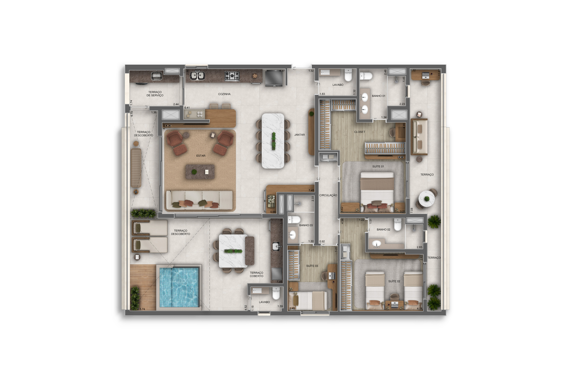 Penthouse do Orbya Vila Carrão By Diálogo Residences