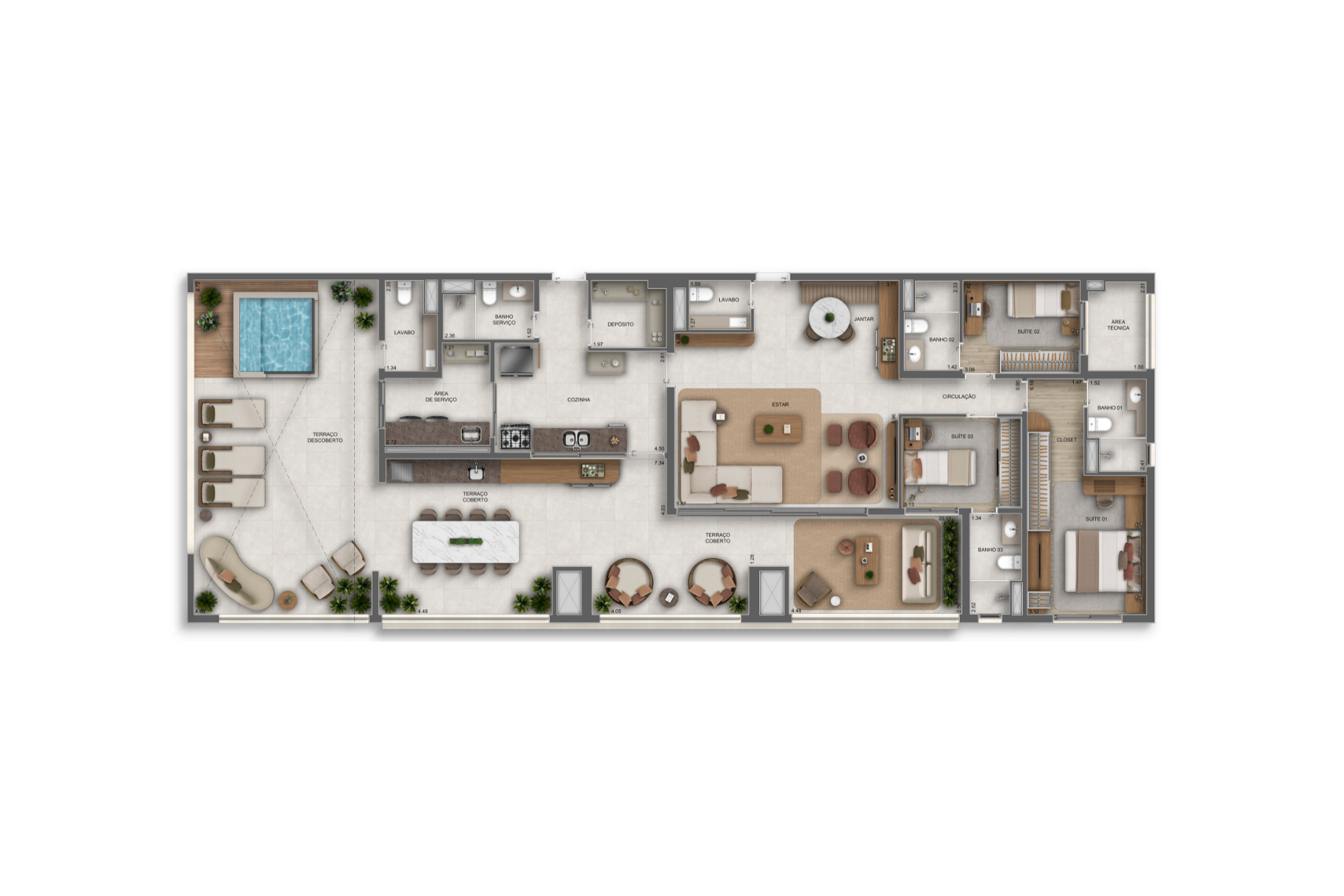 Penthouse do Orbya Vila Carrão By Diálogo Residences