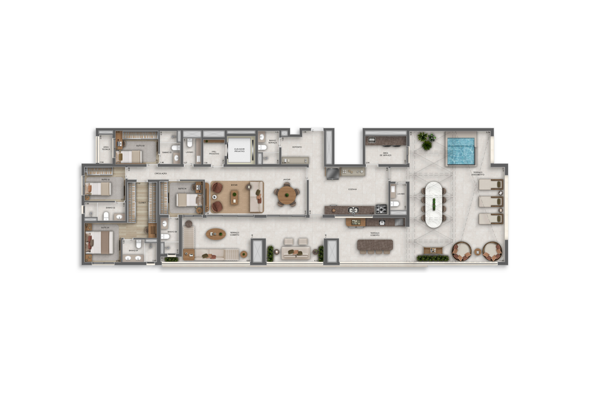 Penthouse do Orbya Vila Carrão By Diálogo Residences