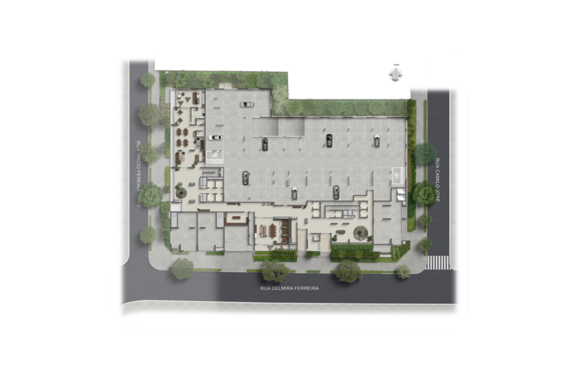 Implantação Térreo (Perspectiva artística)