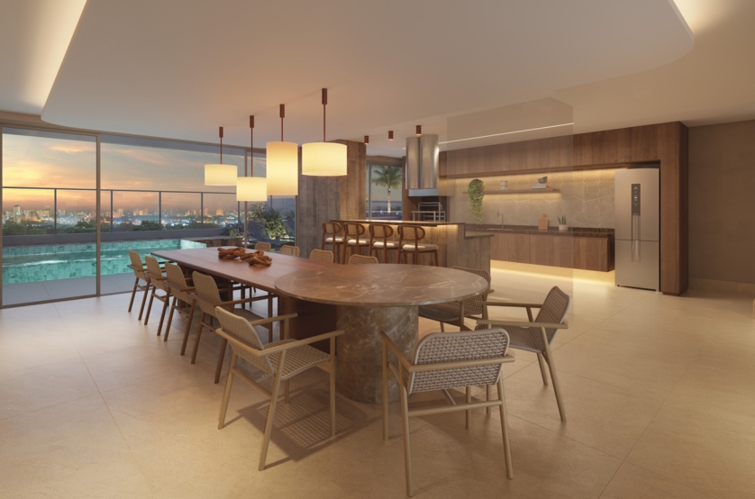 Casa de campo c/ churrasqueira e Spa externo c/ 145m² (perspectiva artística) 