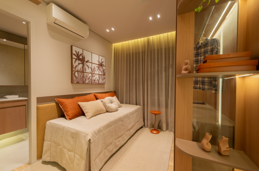 Suíte 03 - apto de 137m² (Foto do decorado)