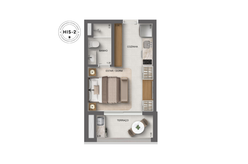 27m² | studios (Prespectiva artísitca)