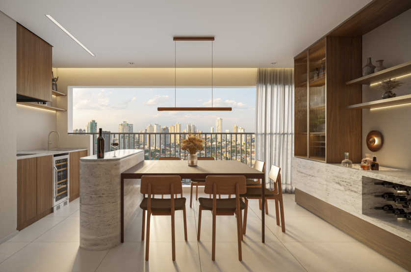 Terraço - 97m² (Perspectiva artística) 