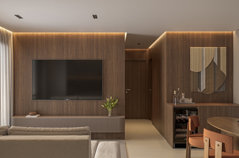 Living 2 Dorms - apto 79m² (Perspectiva artística)